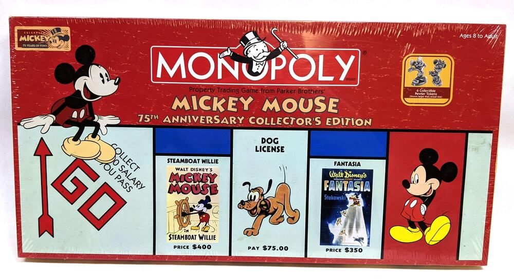 Disneyana - Mickey Mouse Monopoly 75th Anniversary Collector's Edition See Descr